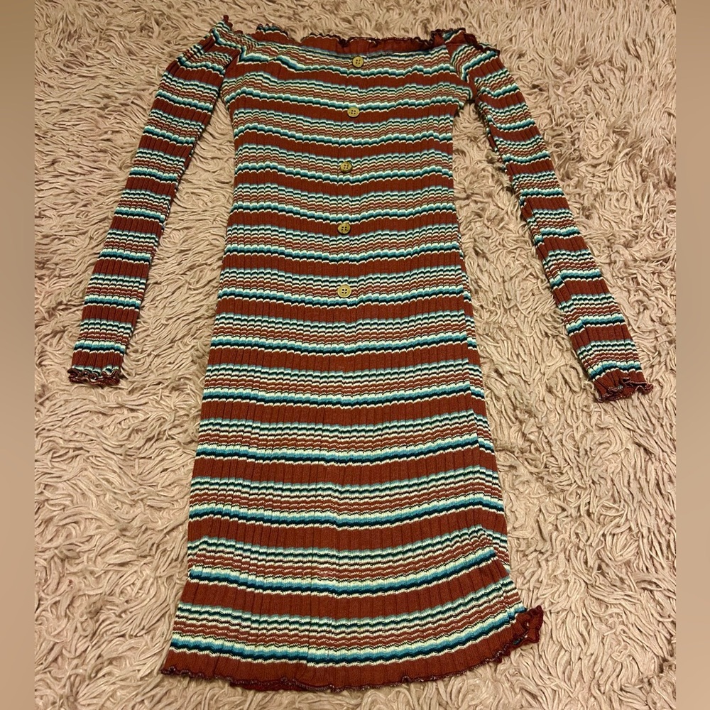Rue21 Cold Shoulder Long Sleeve Dress Size Medium